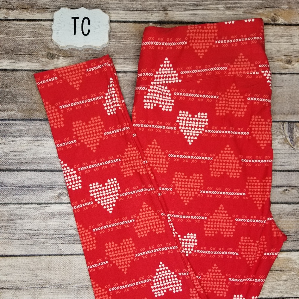 TC LuLaRoe Valentines Leggings